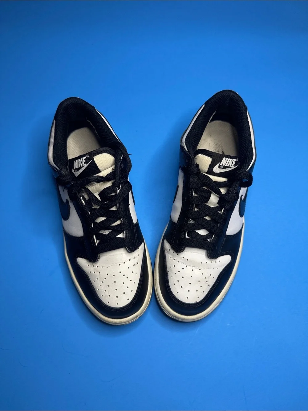 Nike Kids Black and White Low-Top Dunks Sneakers